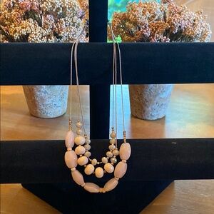Ann Taylor Pink Multi-Strand Necklace